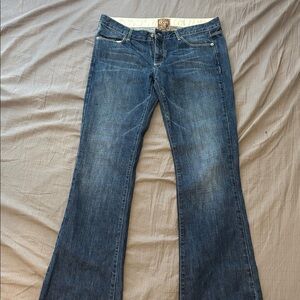 COPY - RICH & SKINNY Dark Wash Sea Boot Distressed Ripped Bootcut Boot Cut Jean…